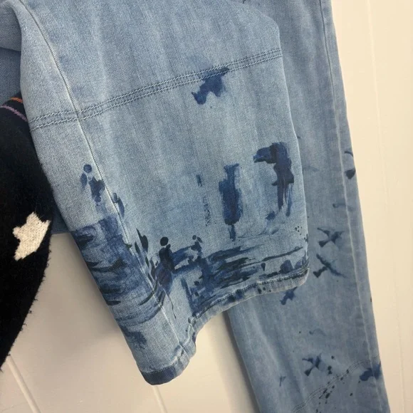 Manel Villalonga Pilcro Anthropologie Eventide Trouser High-Rise Wide-Leg Jeans - Picture 7 of 11